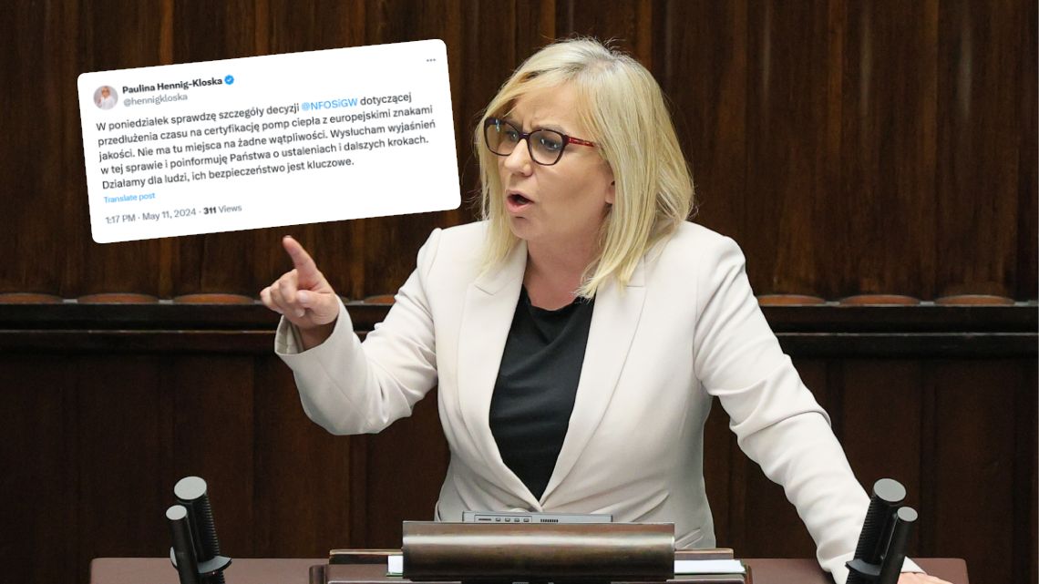 Minister zapowiedziała weryfikację decyzji o przedłużeniu czasu na certyfikację pomp ciepła