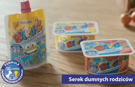 Bakuś od Bakomy reklamowany jako „serek dumnych rodziców” (wideo)