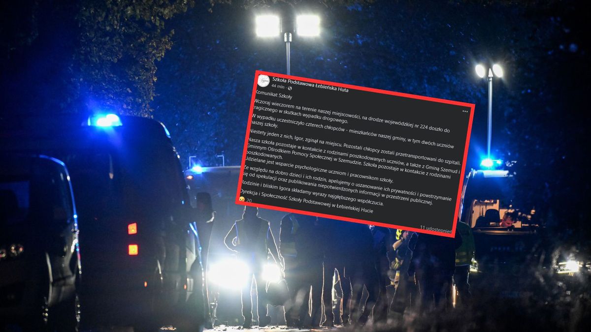 Szkoła żegna Igora, który zginął w wypadku