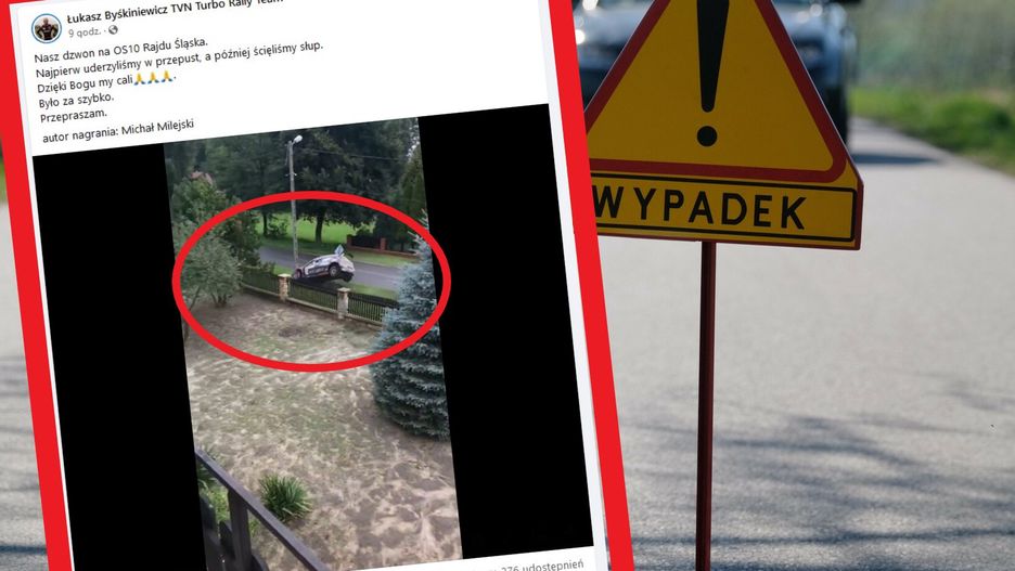 Wypadek dziennikarza na Rajdzie Śląska