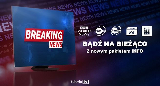 Televio z nowym pakietem „Info”. W ofercie TVN24, News24 i Biznes24