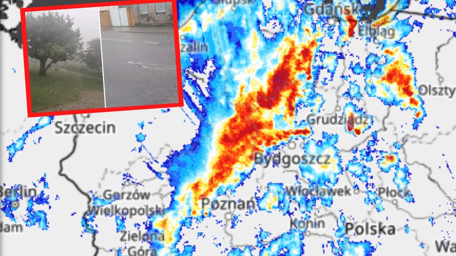 Pogoda. Burze z gradem i ulewami nad Polską