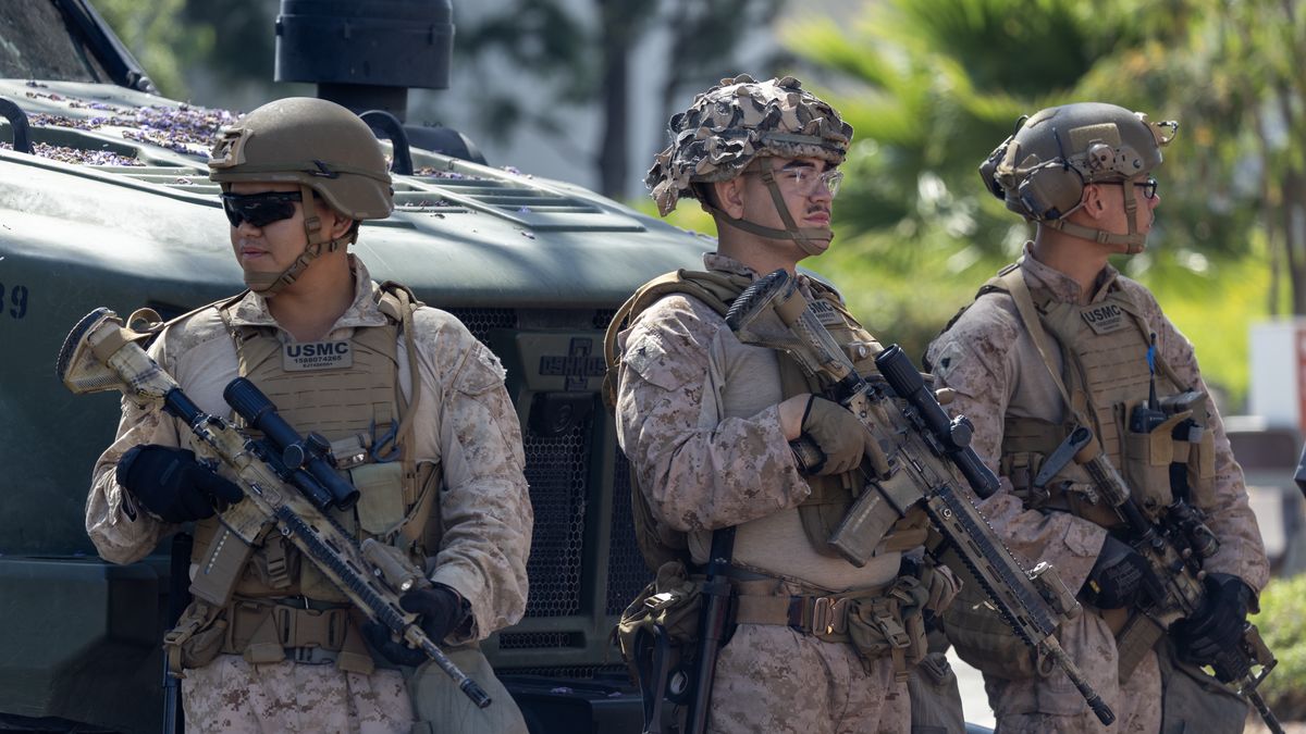 Na zdjęciu żołnierze Gwardii Narodowej