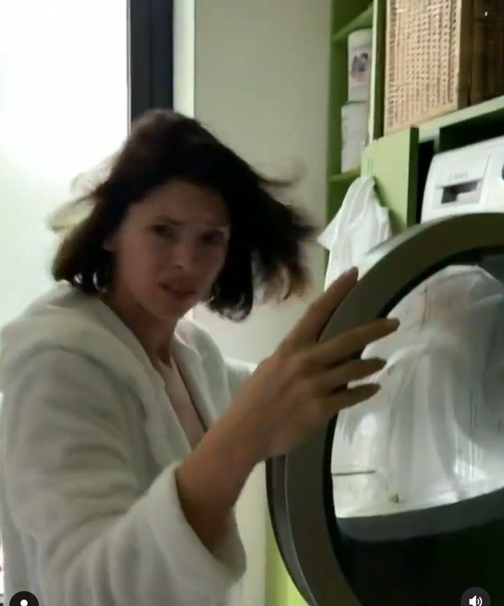 Klaudia Halejcio radzi sobie z obowiązkami mamy