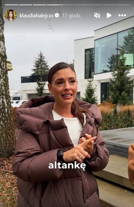 Klaudia Halejcio w modnej kurtce na zimę