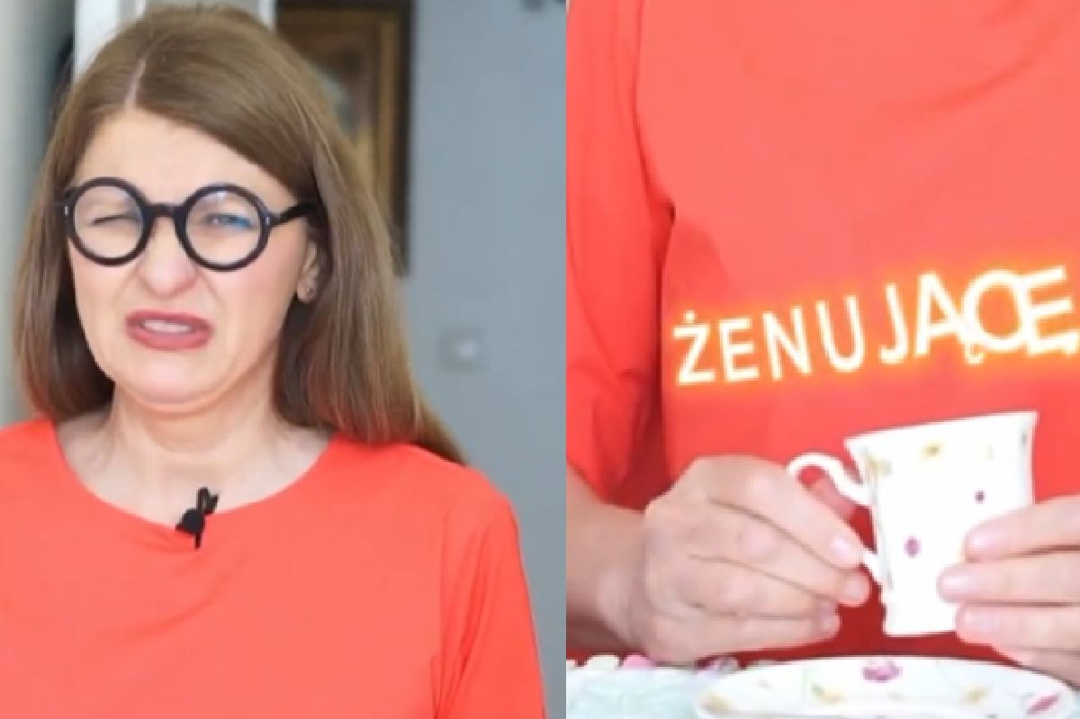 Irena Kamińska-Radomska pokazuje, jak prawidłowo pić herbatę