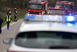 Wracali z kolonii. Autobus z dziećmi wpadł do rowu