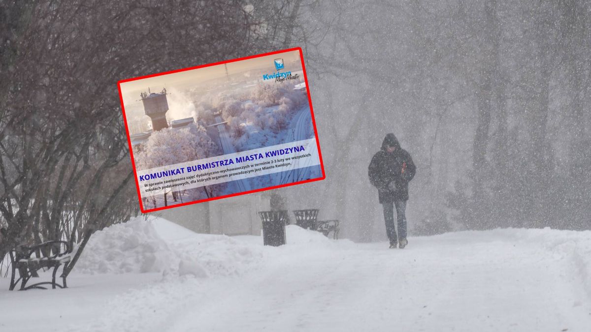 Lekcje w Kwidzynie zostały zawieszone.
