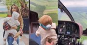Luksusowa Patrycja Tuchlińska serwuje kilkumiesięcznemu synowi LOT HELIKOPTEREM (FOTO)