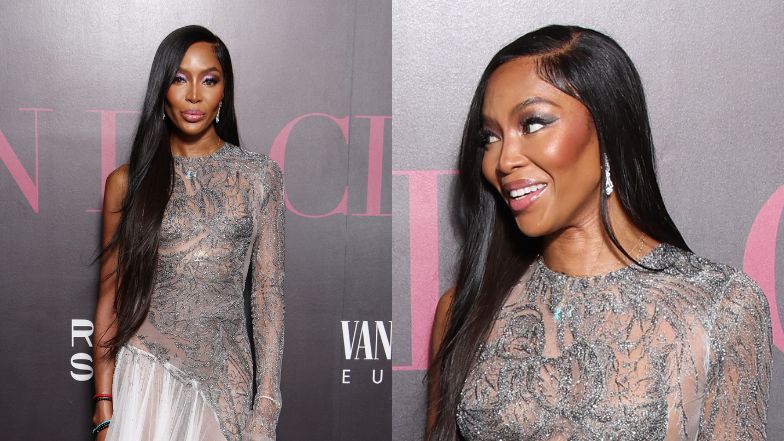 Naomi Campbell na gali w Arabii Saudyjskiej. Co za kreacja!