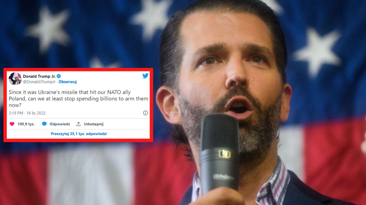 Donald Trump Jr. wywołał ogrom kontrowersji