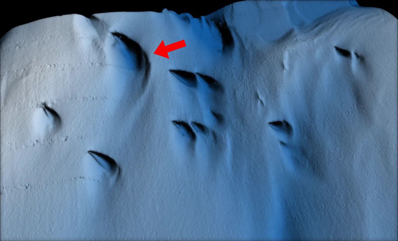 Remote vehicle reveals hidden shapes under Antarctic glacier