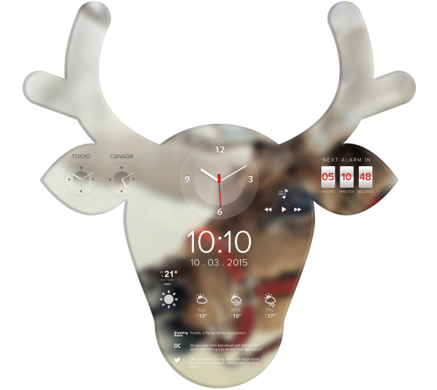 Ścienny smart-watch. Coolest Clock: zegar projekcyjny wyświetli nie tylko godzinę 4
