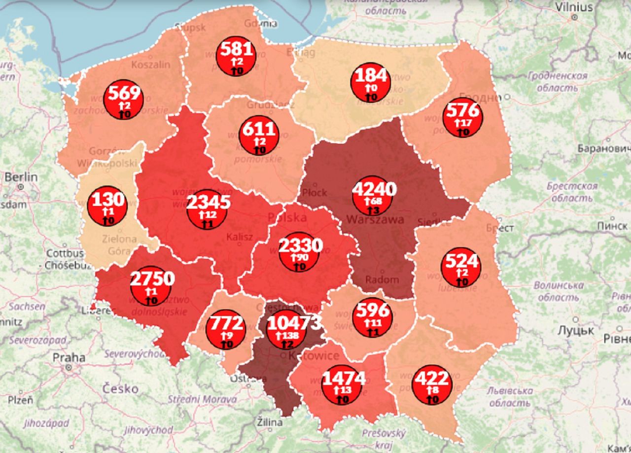 Koronawirus w Polsce. 376 nowych zakażeń. Na świecie ponad 7,5 mln przypadków [Mapa]