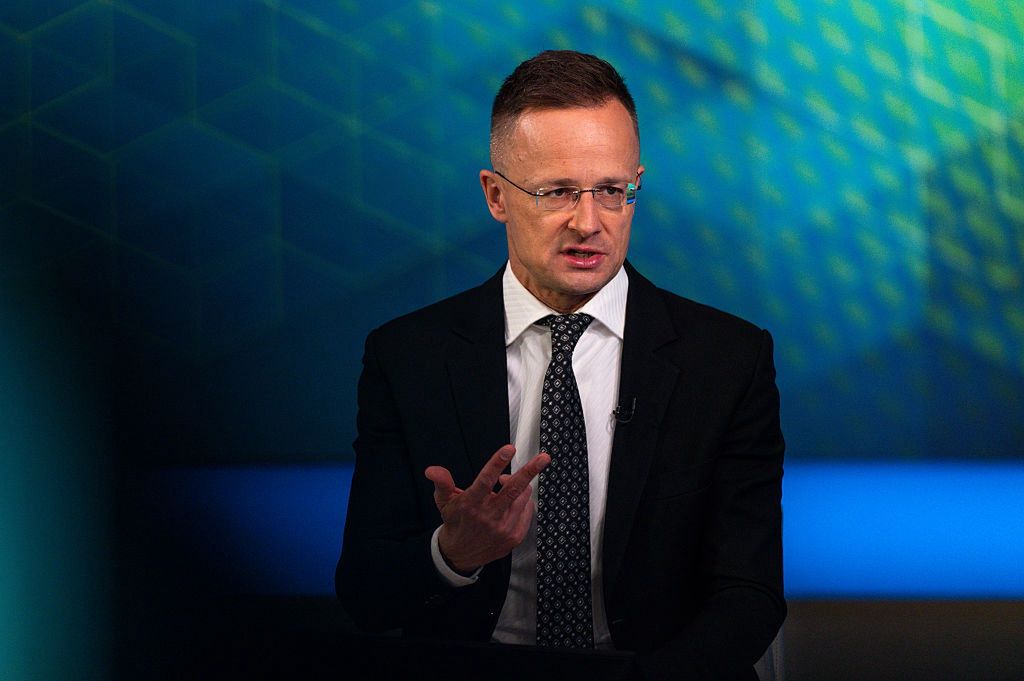 Hungary's Foreign Minister Peter Szijjarto Interview
Peter Szijjarto, Hungary's foreign minister, during a Bloomberg Television interview in London, UK, on Tuesday, April 8, 2025. "We are on very good terms with the Trump administration," Szijjarto said, adding that the discussed bilateral framework has "economic elements." Photographer: Jose Sarmento Matos/Bloomberg via Getty Images
Bloomberg
emea