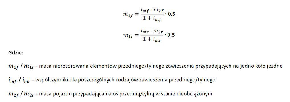 Wzory do szacowania masy nieresorowanej