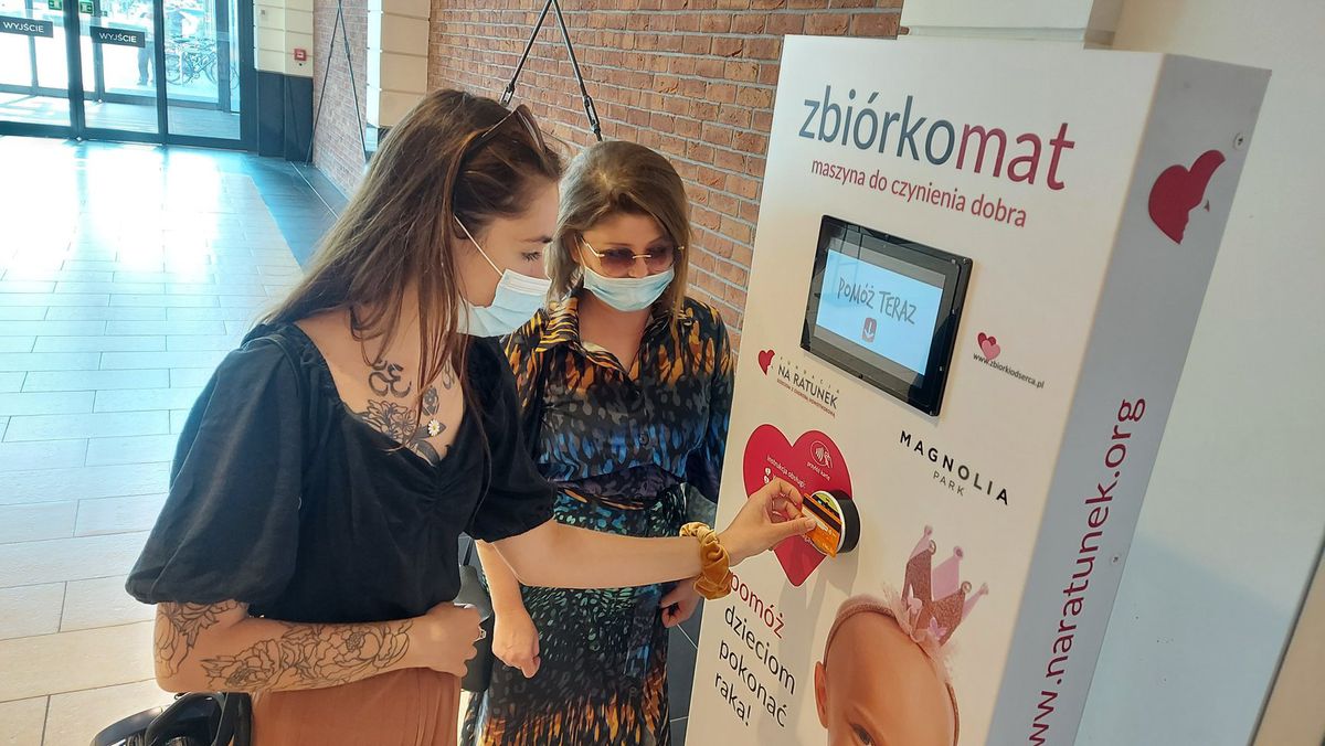 Wrocław. W mieście powstał pierwszy w Polsce dobromat. Teraz każdy może pomóc dzieciom z chorobą nowotworową