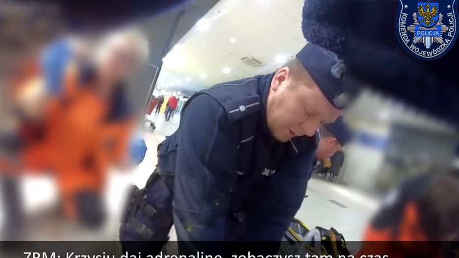 Uratowali mu życie. Policja pokazała nagranie