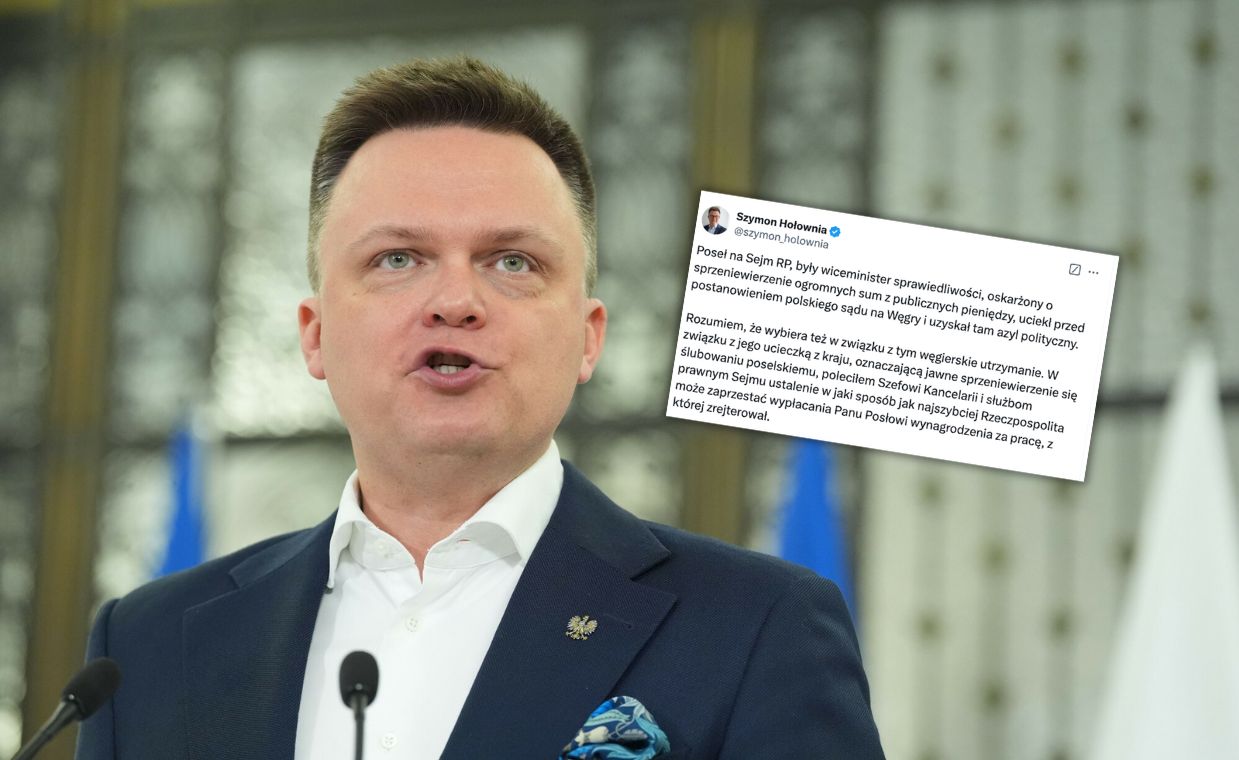 Marcin Romanowski straci pensję posła. Jest komentarz Szymona Hołowni