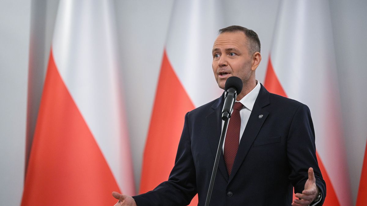 Warszawa, 08.03.2026. Prezydent RP Karol Nawrocki podczas uroczystości wręczenia odznaczeń państwowych, 8 bm. w Pałacu Prezydenckim w Warszawie. (sko) PAP/Marcin Obara
