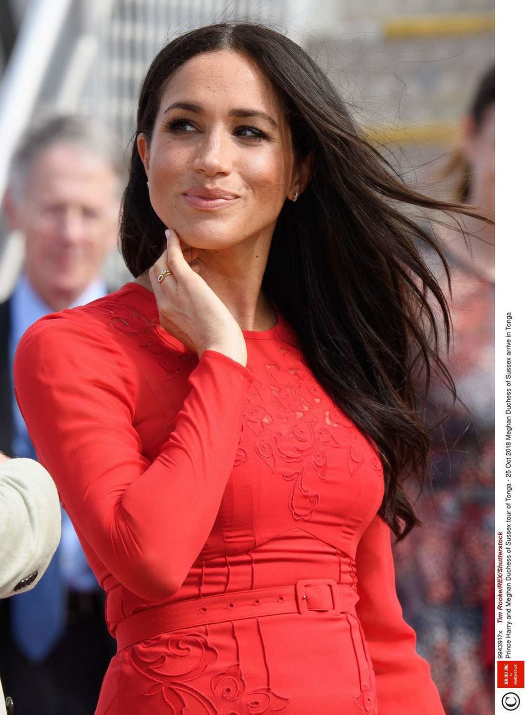 Meghan Markle podkreśliła ciążowy brzuszek na wyspie Tonga