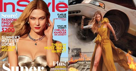 Karlie Kloss podnosi samochody w nowej sesji...