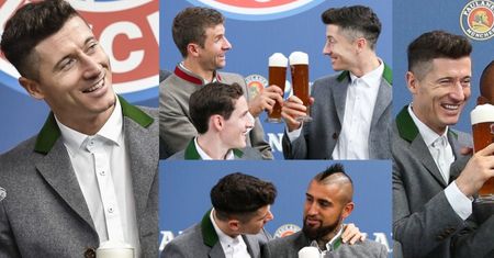 Szczęśliwy Lewandowski i jego koledzy z Bayernu pozują z... piwami (ZDJĘCIA)
