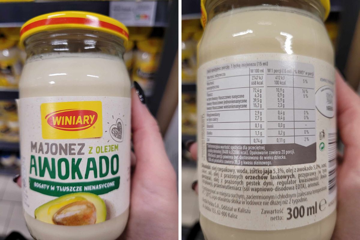 Winiary. Majonez z olejem awokado