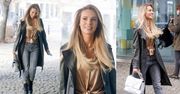 Wystrojona Izabela Janachowska z torebką Chanel za 30 tysięcy flirtuje z obiektywami pod studiem "Dzień Dobry TVN" (ZDJĘCIA)