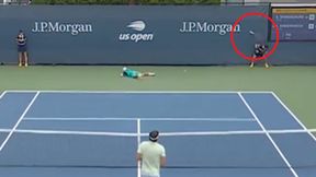 Chwile grozy na US Open. Trafił rakietą w chłopca