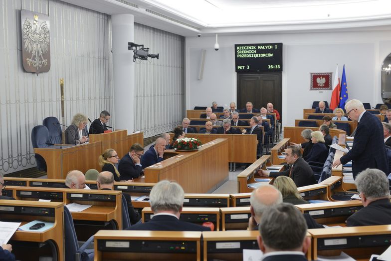15 lutego 2018 r. Głosowanie w Senacie nad poprawkami do "konstytucji biznesu"