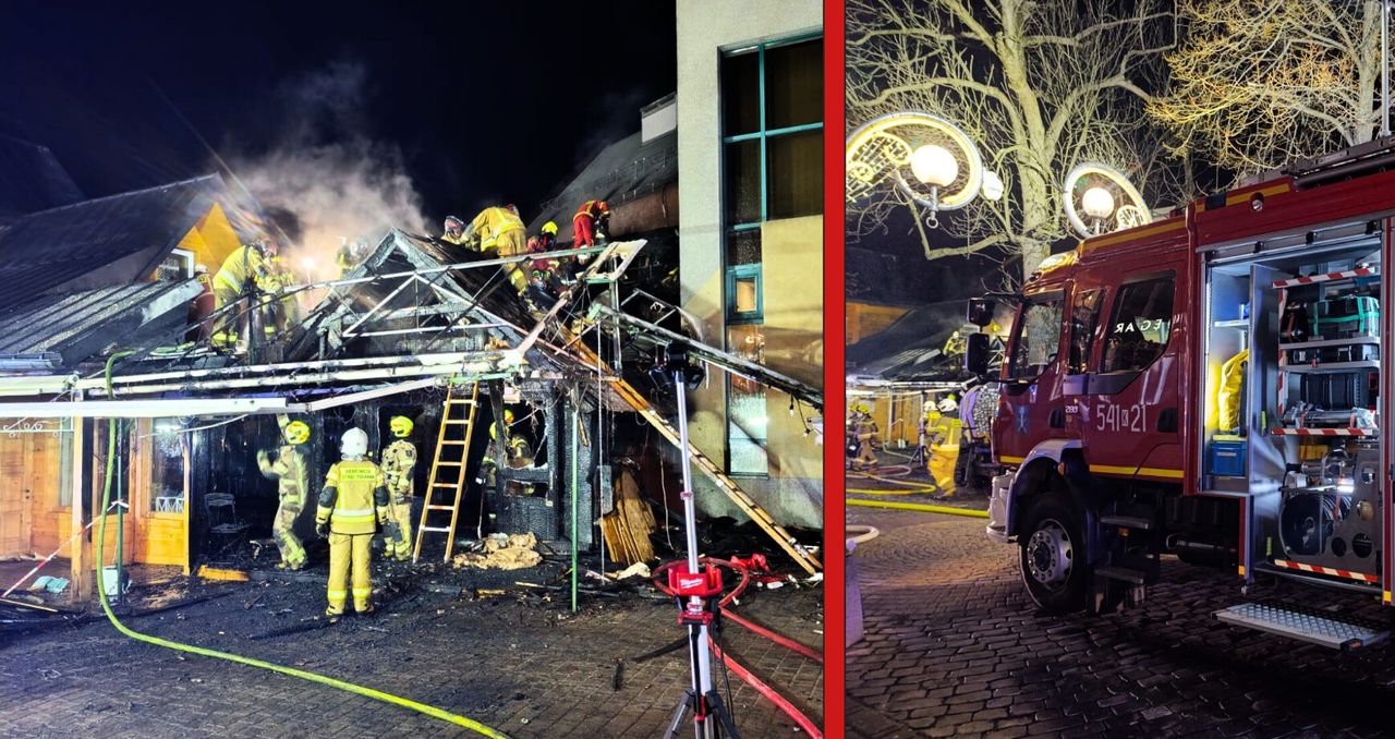 Pożar restauracji na Krupówkach. Dwie osoby ranne