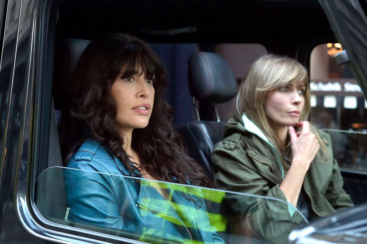 Angie Cepeda i Agnieszka Dygant na planie filmu Kobiety mafii 2