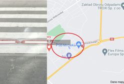 Kuriozalne przejście drogowe. Zamontowano próg zwalniający dla pieszych