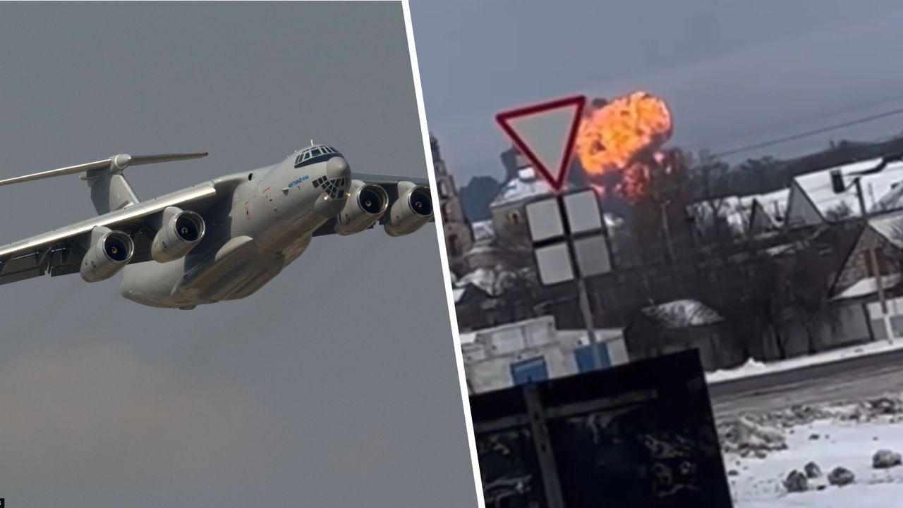 Ił-76 runął na ziemię. Rosjanie donoszą o "pewnym incydencie"