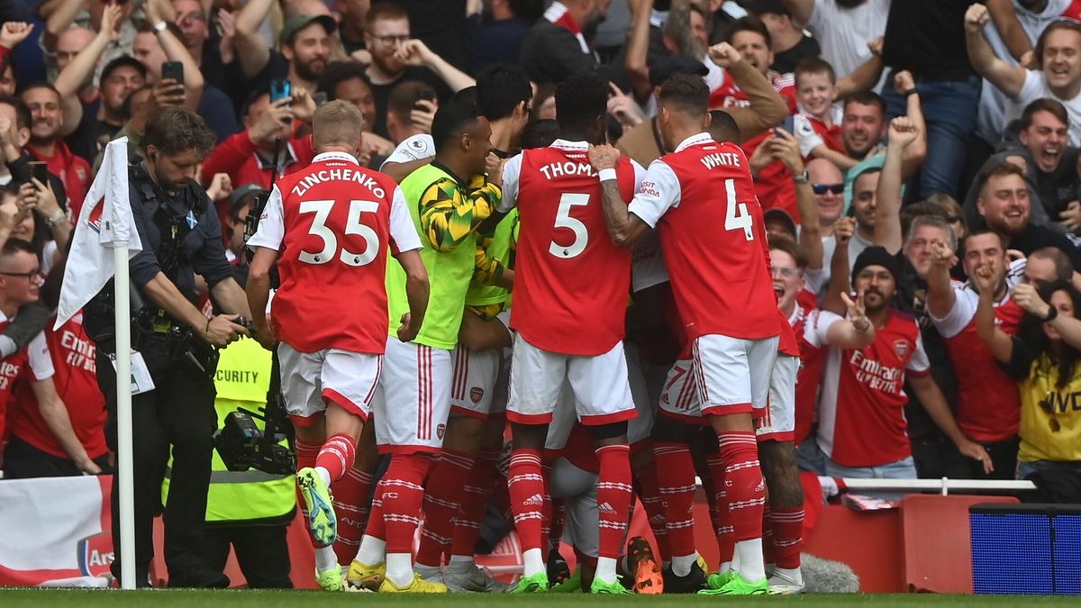 radość piłkarzy Arsenalu