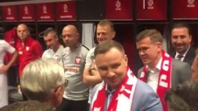 Mundial 2018. Polska - Litwa. Prezydent odwiedził kadrowiczów w szatni