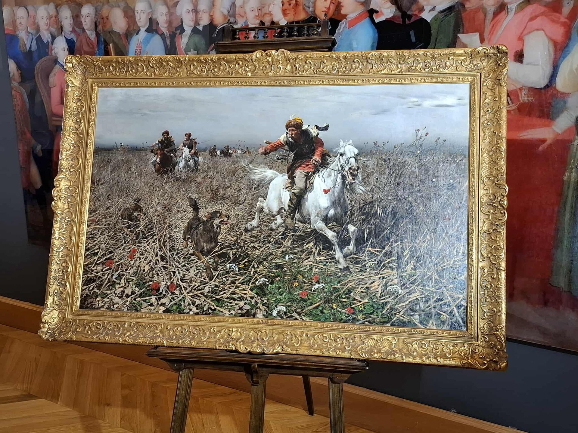 Obrazy z wystawy "Monachijczycy" w Muzeum Narodowym w Lublinie 