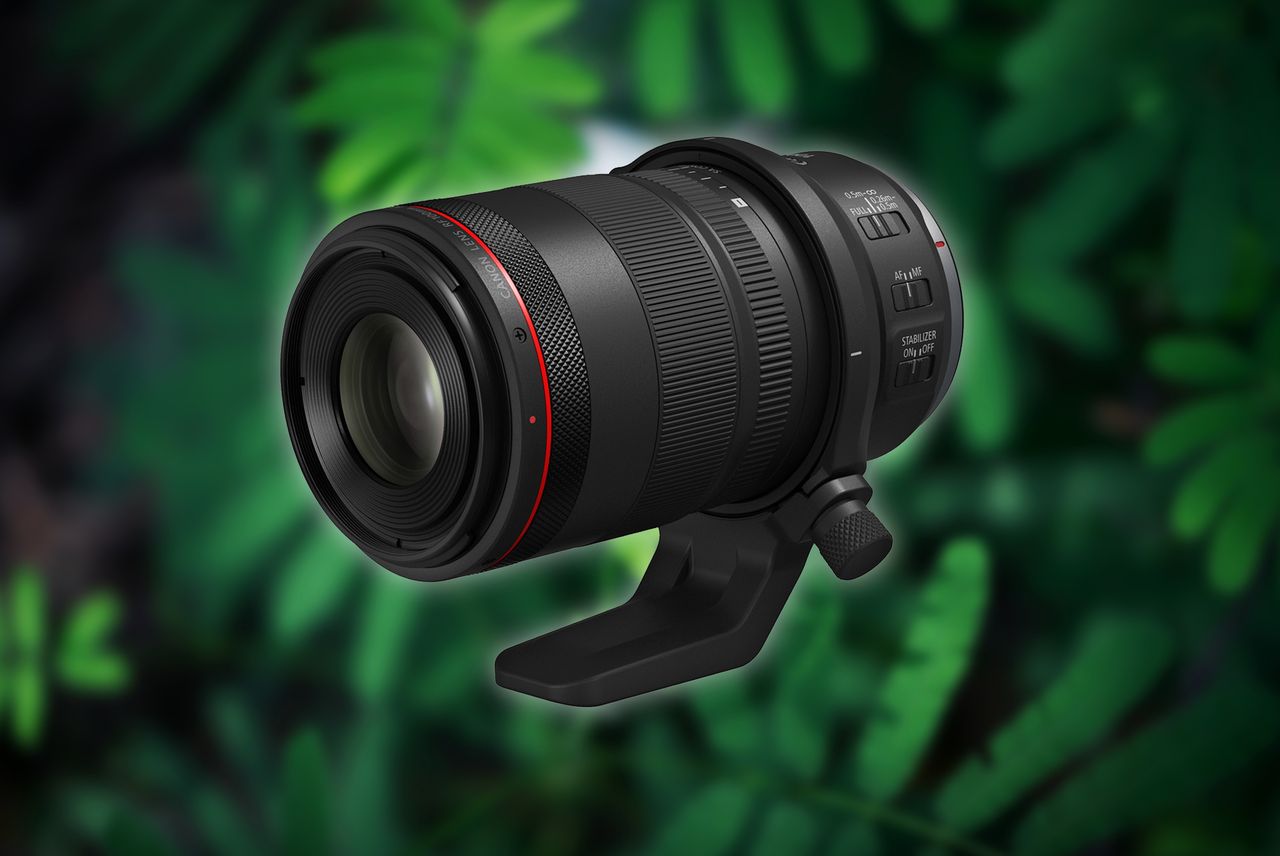 Canon RF 100 mm f/2.8L Macro IS USM ma pierścień do kontroli głębi ostrości