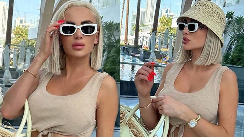 Izabela Macudzińska z torebką ze słomy za 2 tysiące. Fajna?