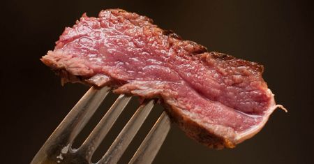 Grillowany mostek wołowy z wewnętrznej części bez kości (mięso i tłuszcz, II klasa mięsa)