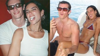 Dua Lipa szczerzy się w bikini do zdjęć, świętując urodziny narzeczonego. Słodziaki? (ZDJĘCIA)