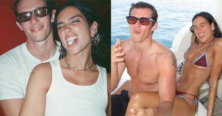Dua Lipa szczerzy się w bikini do zdjęć, świętując urodziny narzeczonego. Słodziaki? (ZDJĘCIA)