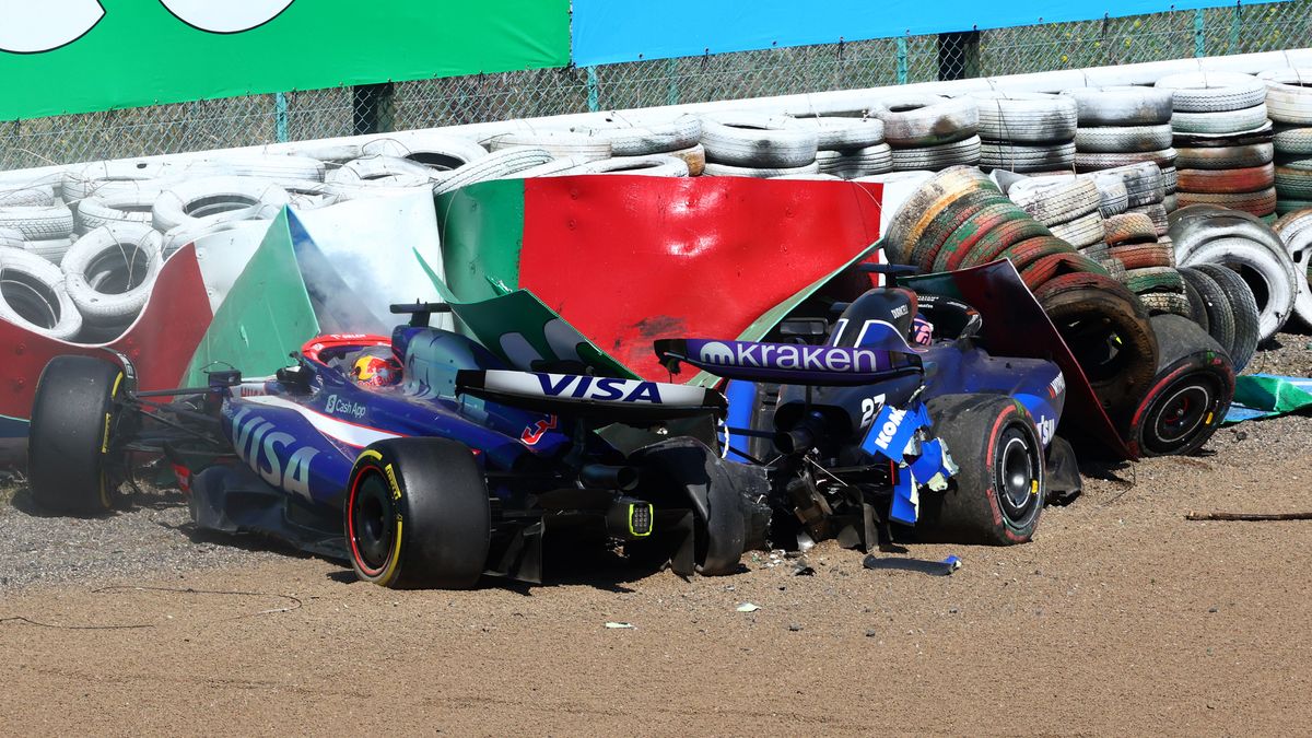 wypadek Daniela Ricciardo i Alexandra Albona