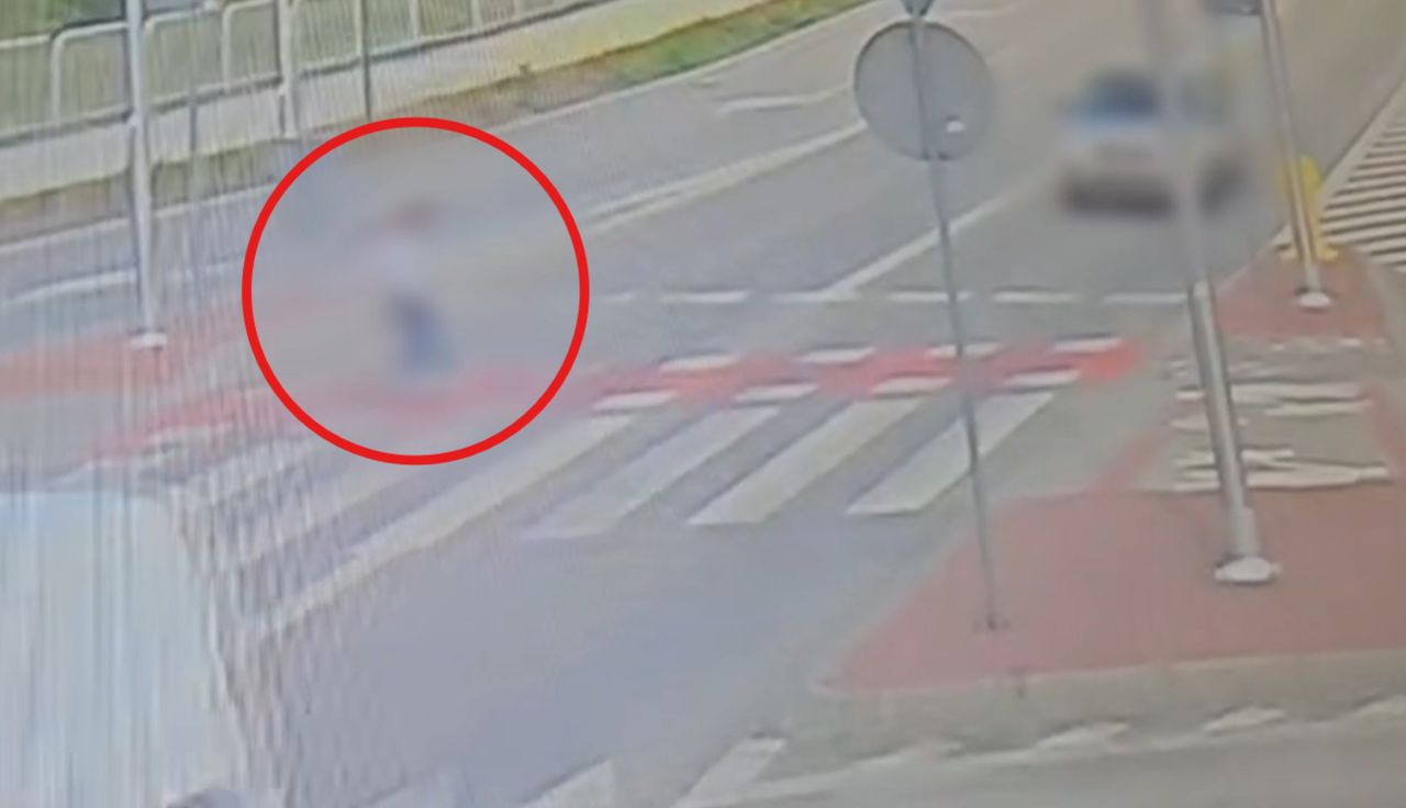 10-latka na hulajnodze. Koszmarny widok. Aż ją wyrzuciło w powietrze