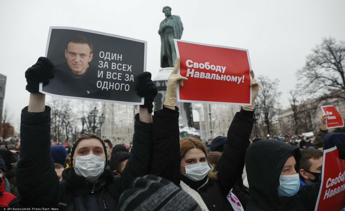 Aleksiej Nawalny znów został aresztowany. Ludzie w całej Rosji wyszli na ulice, by protestować przeciwko zatrzymaniu opozycjonisty
