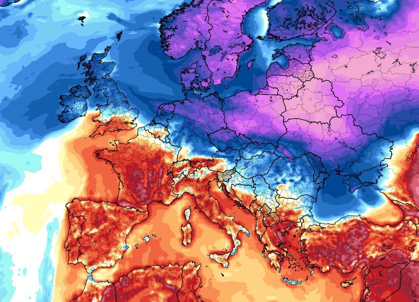 Pogoda. Luty 2021 może być jednym z najchłodniejszych miesięcy z 30 lat. Grafika wskazuje na potężne ochłodzenie w dniach 10-15 lutego.