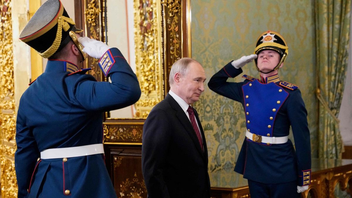Temporary
Russia's President Vladimir Putin arrives for a meeting with the leader of the breakaway Georgian region of Abkhazia in Moscow on May 10, 2025, during celebrations of the 80th anniversary of the Soviet Union's victory over Nazi Germany in World War II.  (Photo by Pavel Bednyakov / POOL / AFP)
PAVEL BEDNYAKOV