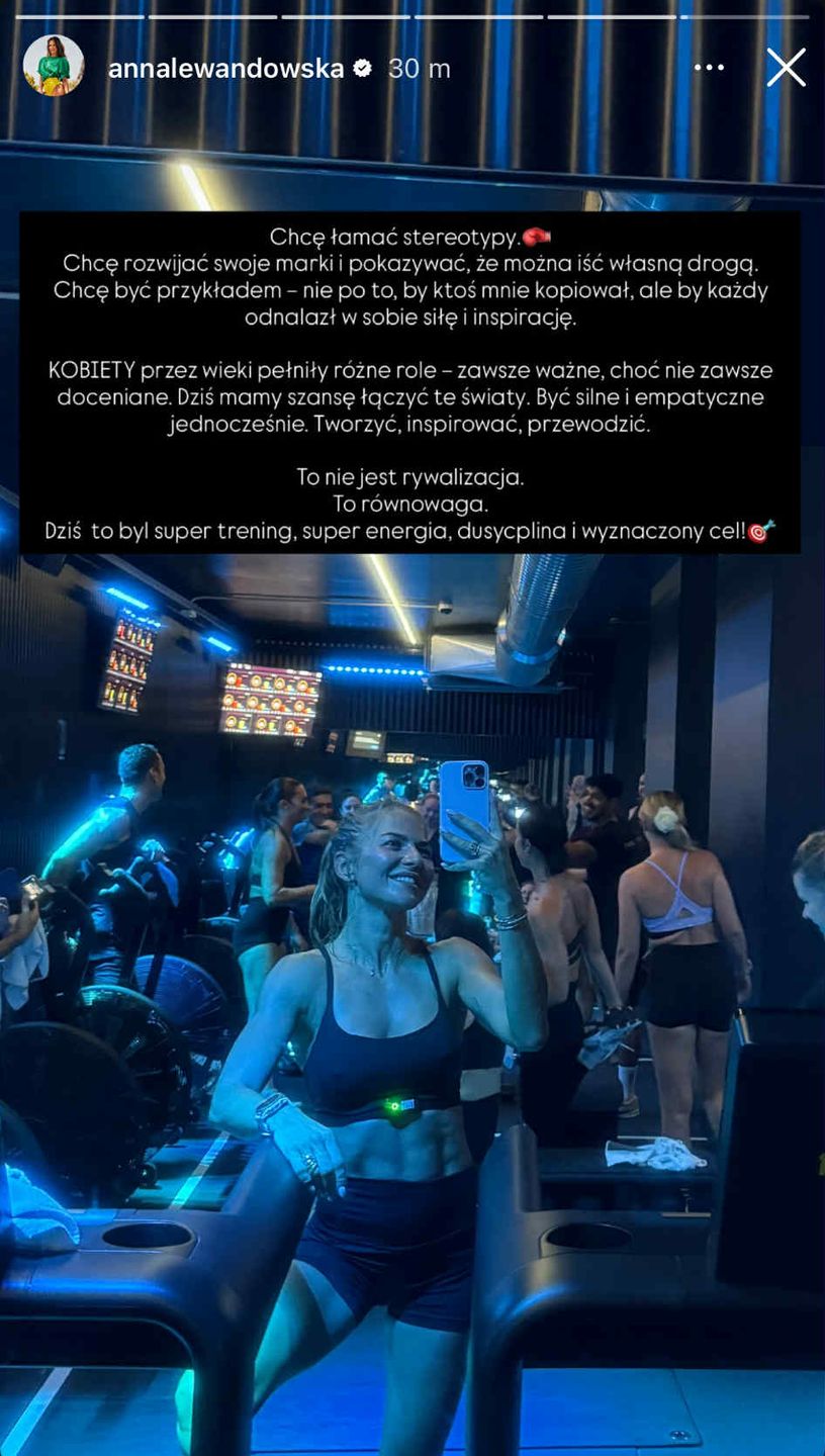 InstaStory Anny Lewandowskiej