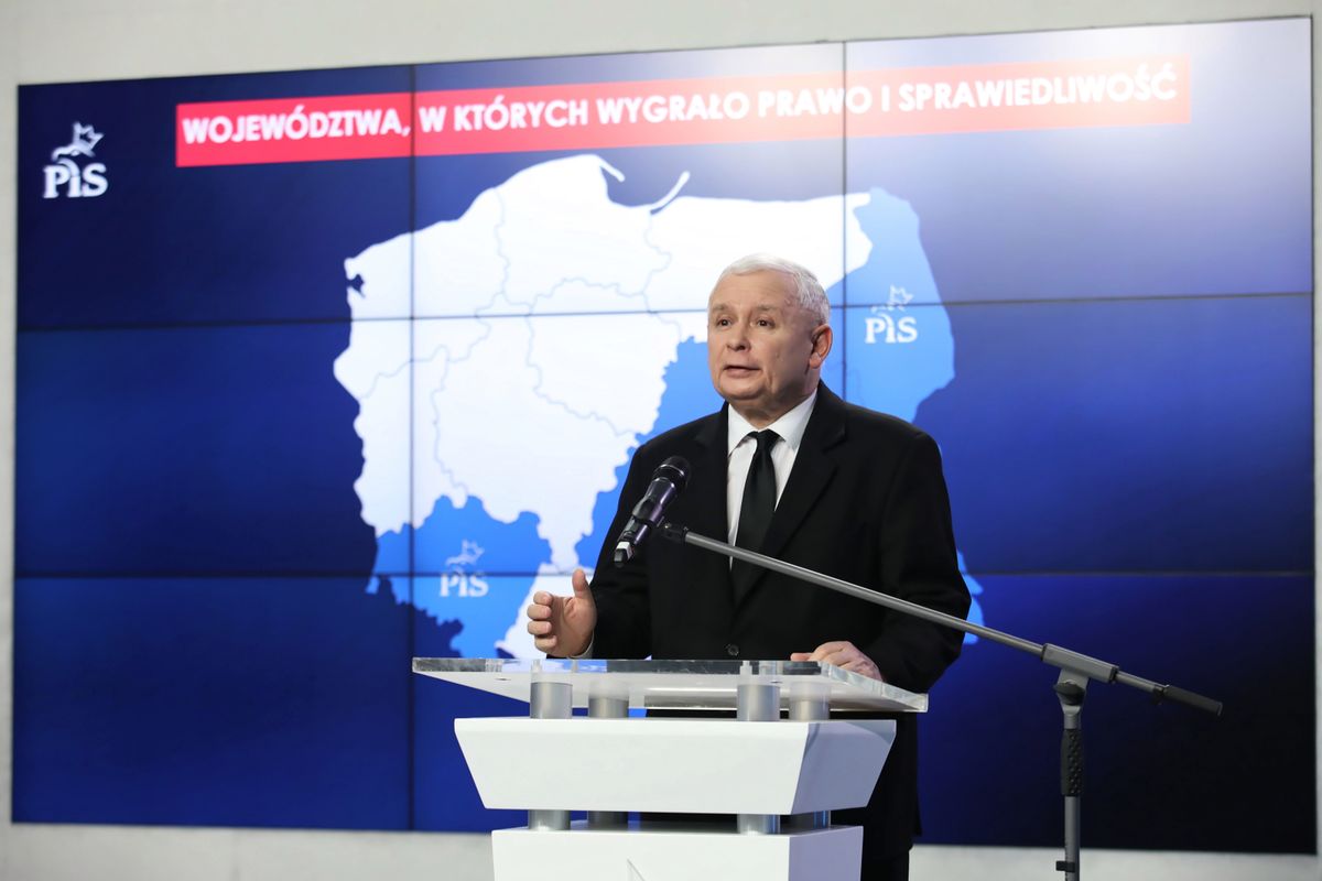 Jarosław Kaczyński podsumował wybory samorządowe. "Nasze zwycięstwo nie ulega najmniejszej wątpliwości"